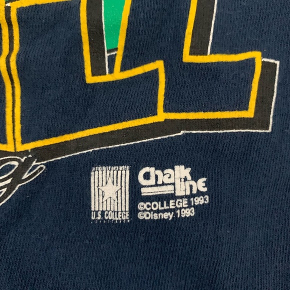 RARE Vintage 1993 Michigan Disney Football tee - size L! - Picture 3 of 4